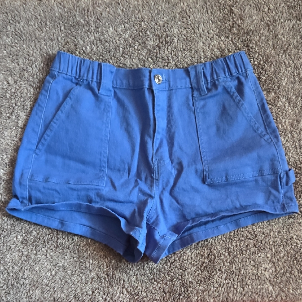 Refuge High Waist Blue Women's Shorts